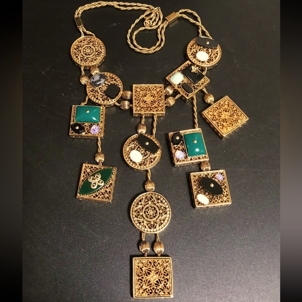 VTG GOLDETTE Statement Necklace